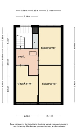 Floorplan - Beekhoverstraat 21, 6166 AA Geleen